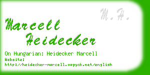 marcell heidecker business card